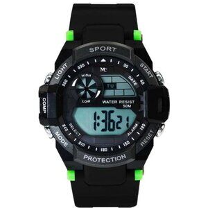 50mm Women Men's Digital Sport Alarm Quartz Military Army Waterproof Wrist Watch